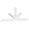 Ekena Millwork Richland Architectural Grade PVC Gable Bracket, 72"W x 24"H x 2"D x 4"F, 8/12 Pitch GBP072X24X0204RIC00 - alternate 1